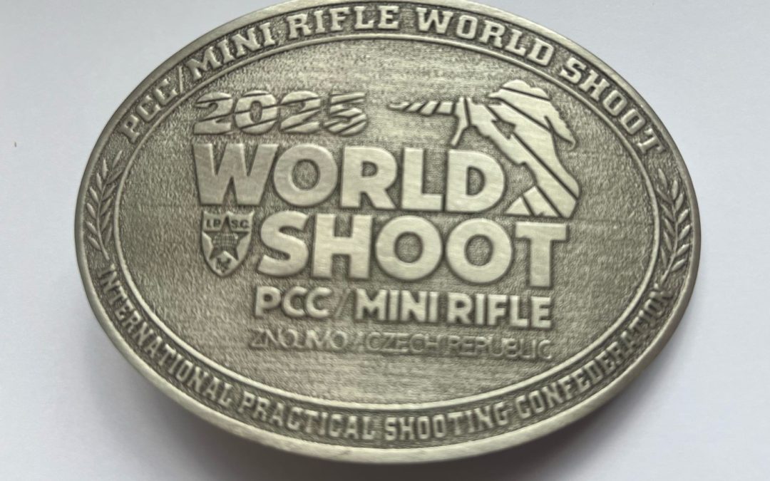 Official 2025 PCC/MR World Shoot Belt Buckle – Details and Order Form