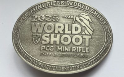 Official 2025 PCC/MR World Shoot Belt Buckle – Details and Order Form