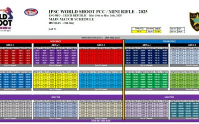 MAIN MATCH SCHEDULE – May 10 Update
